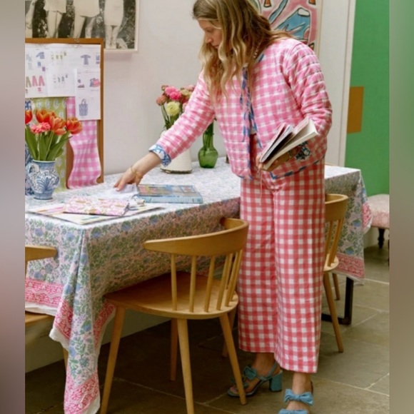 SZ pink gingham Disco Pants - Picture 9 of 9